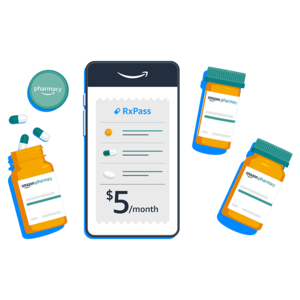 Prime Members: Amazon RxPass Program: Get All Your Eligible Generic Medications $5/Month (Not Available in CA, MN, NH, TX or WA)