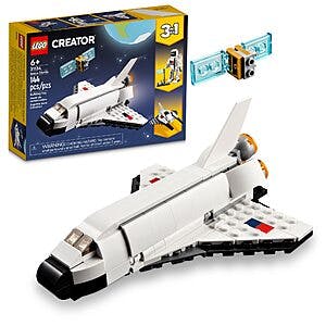 144-Piece LEGO Creator 3-in-1 Space Shuttle Building Set $8 + Free Shipping w/ Prime or on $35+