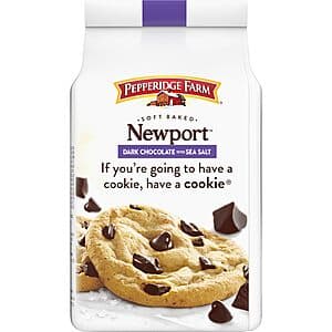 8.6-Oz Pepperidge Farm Soft Baked Newport Dark Chocolate Cookies w/ Sea Salt $2.80 w/ Subscribe & Save