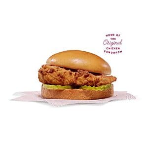 Select SoCal Residents Only: Chick-Fil-A App: Original Chicken Sandwich Free (claim by 11:59pm PT on 10/19)