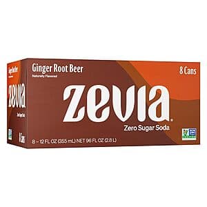 8-Pack 12-Oz Zevia Zero Sugar Soda (various flavors) from 2 for $6.90 w/ Subscribe & Save