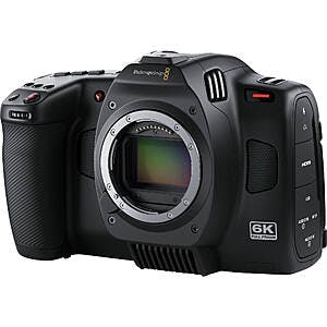 Blackmagic Design Cinema Camera 6K (L Mount Full Frame, Body Only) $1575 + Free Shipping