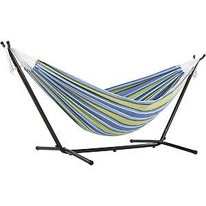 Prime Members: Vivere Double Hammock (Oasis w/ Charcoal Frame) $54 + Free Shipping