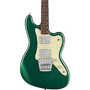 Squier Paranormal Rascal HH Electric Bass Guitar (Black or Green) $315 + Free Shipping