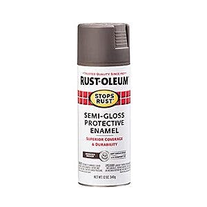 12-Oz Rust-Oleum Stops Rust Spray Paint (Semi-Gloss Anodized Bronze) $3 