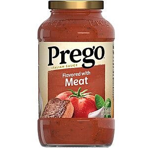 24-Oz Prego Italian Tomato Pasta Sauce Flavored w/ Meat $1.40 w/ Subscribe & Save