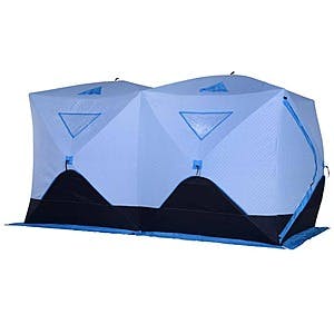 8-Person Outsunny Pop-Up Insulated Ice Fishing Tent $67 + Free Shipping