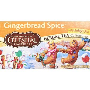 Celestial Seasonings Gingerbread Holiday Tea (20 count, Pack of 6) $10.35