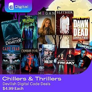 Digital 4K UHD Movies: M3GAN, Violent Night, Happy Death Day, Serenity $3.75 Each & Many More