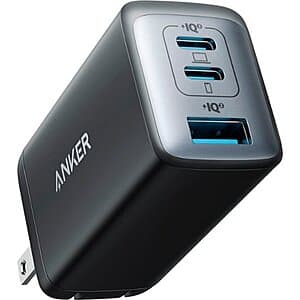 65W 3-Port Anker 735 Nano II GaN Fast Compact Foldable Wall Charger $20 + Free Shipping