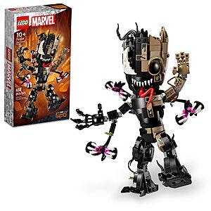 630-Piece LEGO Marvel Venomized Groot Transformable Building Set $40 + Free Shipping