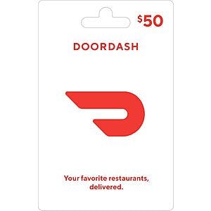 $50 DoorDash Gift Card (Physical Card) $42.50 via Amazon Lightning Deal