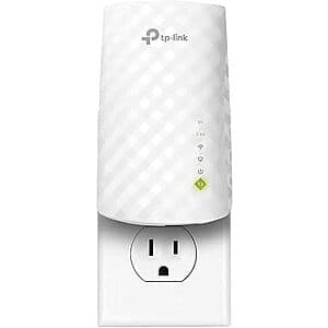 TP-Link AC750 Wi-Fi Range Extender w/ Ethernet Port $14 