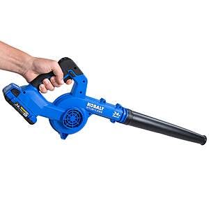 Select Lowe's Stores: Kobalt 24-Volt 110-CFM Jobsite Blower + Multi-Tool Kit or 4Ah Battery $59 + Free Store Pickup