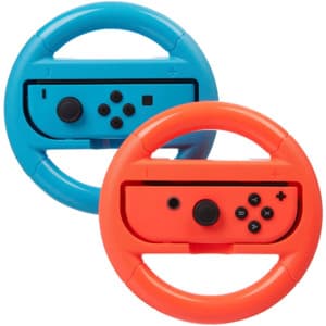 2-Pack Rocketfish Joy-Con Racing Wheel for Nintendo Switch (Red/Blue) $7 + Free Shipping