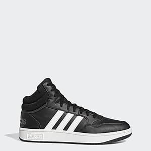 adidas Men's Hoops 3.0 Mid Classic Vintage Shoes (Core Black/Cloud White/Grey) $22.80 + Free Shipping