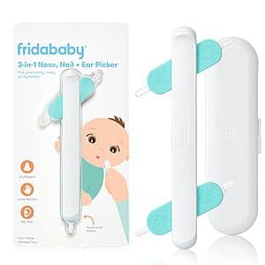 FridaBaby 3-in-1 Nose, Nail, & Ear Picker Cleaner w/ Case $3.50 