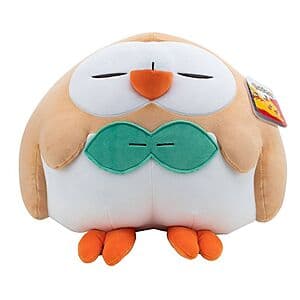 18" Jazwares Pokemon Rowlet Sleeping Plush Buddy Toy $12 + Free Shipping