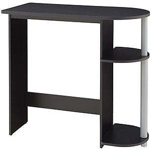 Mainstays Computer Desk w/ Built-in Shelves (Black, 28.86" x 31.50" x 15.51") $9.80 