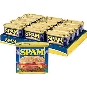 12-Pack 12-Oz SPAM Cans (Classic or Less Sodium) $26.90 w/ Subscribe & Save