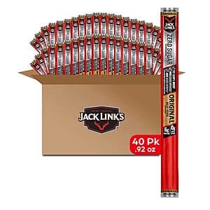 40-Count 0.92-Oz Jack Link's Beef Sticks (Zero Sugar, Original) $28.50 (.71c Ea) w/ S&S + Free Shipping w/ Prime or on $35+