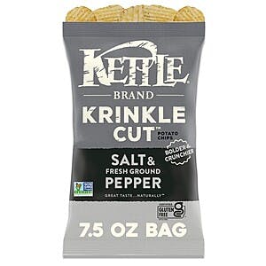 7.5-Oz Kettle Krinkle Cut Potato Chips (Salt & Fresh Ground Pepper) $2.35 & More w/ Subscribe & Save