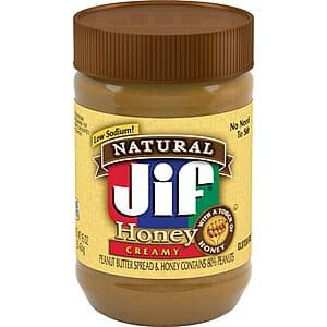 16-Oz Jif Natural Creamy Peanut Butter Spread w/ Honey $2 w/ Subscribe & Save