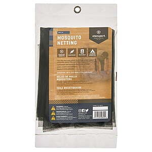 Stansport Mosquito Ultra Fine Netting Sheets (48"x72") $2.65 