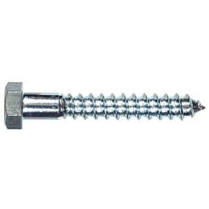 50-Pack 5/16" x 3.6" Hillman Fastener Multi-material Hex Lag Screws $4.75 