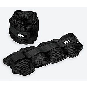 2-Pack 5-Lb SPRI Adjustable Ankle Weights (10-Lbs Total) $6.05 