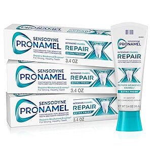 3-Pack 3.4-Oz Sensodyne Pronamel Intensive Enamel Repair Sensitive Toothpaste $10.50 w/ Subscribe & Save