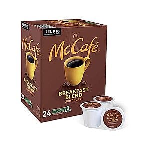 24-Count McCafe Keurig K-Cup Coffee Pods (Breakfast Blend) 2 for $11 + Free S/H w/ Amazon Prime