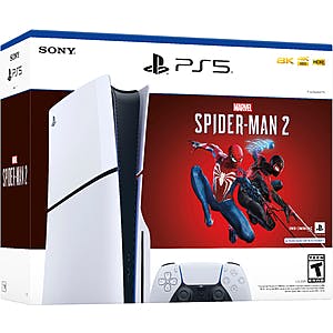 1TB Sony PlayStation 5 Slim Disc Console w/ Marvel's Spider-Man 2 Bundle $450 + Free S/H