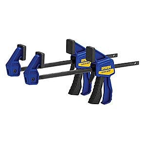 2-Pack Irwin Quick-Grip 4.25" Micro One-Handed Bar Clamps $6.31 + Free Shipping w/ Prime or on $35+