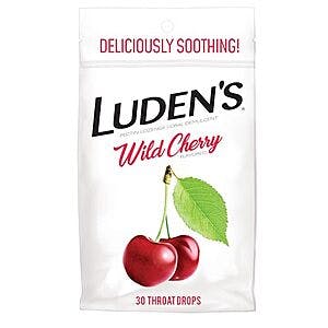 30-Count Luden's Wild Cherry Throat Drops $1.15 w/ Subscribe & Save