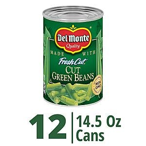 12-Pack 14.5-Oz Del Monte Fresh Cut Blue Lake Canned Green Beans $8.90 w/ Subscribe & Save