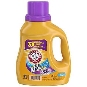 Arm & Hammer Laundry: 27.5-Oz Laundry Detergent w/ OxiClean & Odor Blasters 3 for $6 & More + Free Store Pickup on $10+