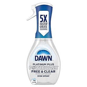 16-Oz Dawn Powerwash Free & Clear Light Pear Dish Spray $2.75 w/ Subscribe & Save