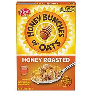 12-Ounce Honey Bunches of Oats Cereal (Honey Roasted) $1.85 w/ Subscribe & Save