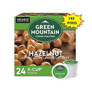 192-Count Green Mountain K-Cup Coffee Pods (Hazelnut, Light Roast) $30 + Free Shipping