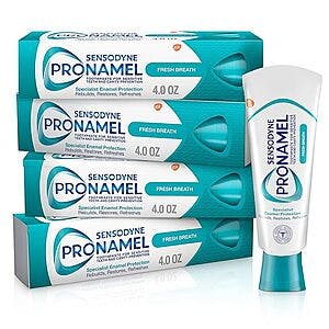 4-Pack 4-Oz Sensodyne Pronamel Sensitive Toothpaste (Fresh Breath) $15 w/ Subscribe & Save