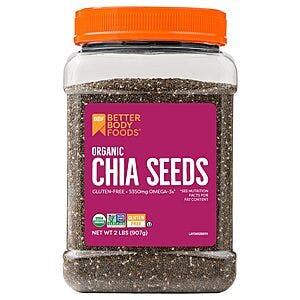 32-Oz BetterBody Foods Organic Chia Seeds $7.65 w/ Subscribe & Save