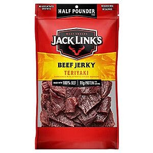 8-Oz Jack Link's Beef Jerky: Original or Teriyaki $5 & More w/ Subscribe & Save