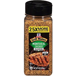 8-Oz McCormick Grill Mates Montreal Chicken Seasoning $2.85 & More w/ Subscribe & Save