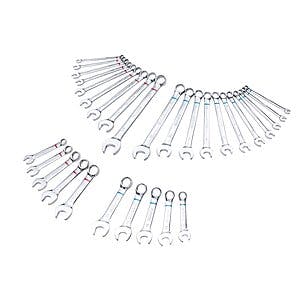 30-Piece Kobalt 12-Point Standard (SAE) and Metric Combination Wrench Set $15 + Free Store Pickup