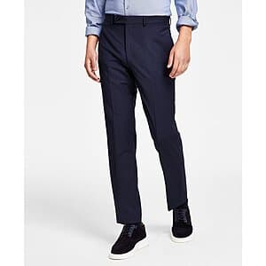 Calvin Klein Men's Slim-Fit Wool Infinite Stretch Suit Pants (Various) $28.50 + Free Shipping