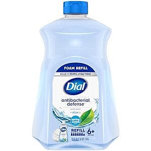 52-Oz Dial Antibacterial Foaming Hand Soap Refill (Spring Water) $6 w/ Subscribe & Save