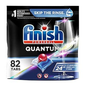 82-Count Finish Powerball Quantum Dishwasher Detergent Tablets $13.95 w/ Subscribe & Save