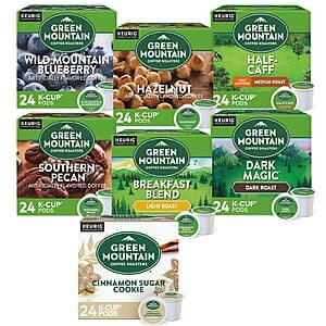 168-Count Green Mountain K-Cup Coffee Pods (Variety Pack) $40 + Free Shipping