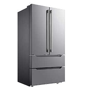 Midea 22.5 cu. ft. French 4-Door Refrigerator in Stainless Steel $999.99 + Free Shipping from Costco